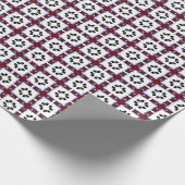 Fuzzy Squares Floral Cadeaupapier (Hoek)