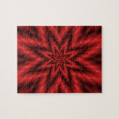 Fuzzy Star in Red Legpuzzel (Horizontaal)