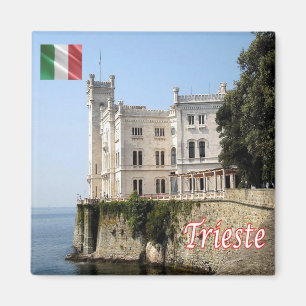 FVG019 MIRAMARE, Kasteel, Italië, Koelkast Magneet