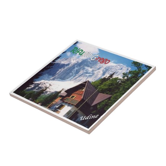 FVG020 UDINE, Shelter Grego, Italië, Tegeltje (Zijkant)