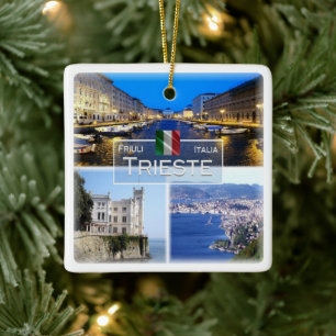 FVG026 TRIESTE, Mozaïek, Italië, Keramisch Ornament