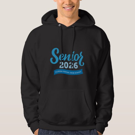 FVHS Senior 2026 Sweat - shirt à capuche (Noir) (Devant)