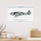 Fw-190 A-8 JG300 3 Poster (Keuken)