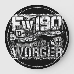 Fw 190 D-9 Horloge Mur Acrylique
