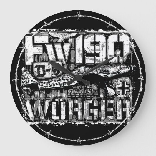 Fw 190 D-9 Horloge Mur Acrylique (Recto)