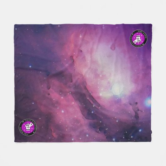 FWAS Nebula Medium Fleece Deken (Voorkant (Horizontaal))