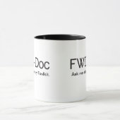 FWD-Doc Two-Tone Mok, 11 oz Mok (Midden)
