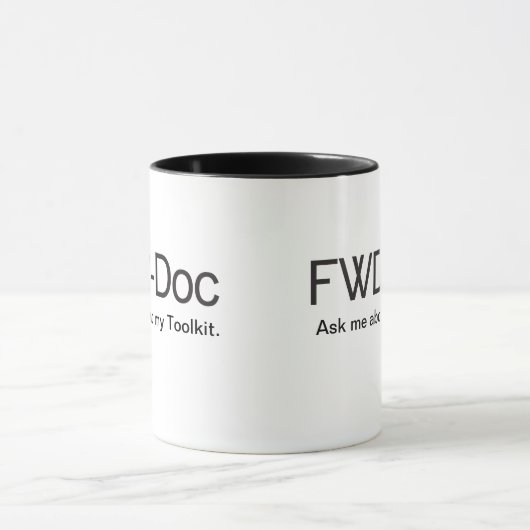 FWD-Doc Two-Tone Mok, 11 oz Mok (Midden)
