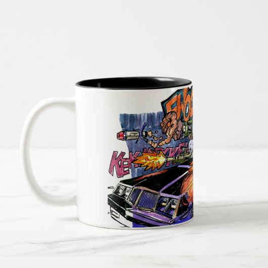 Fwoosh Attack-Mok Tweekleurige Koffiemok (Links)