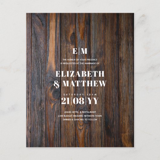 FYERS Rustisch minimalistisch Flyer (Voorkant)