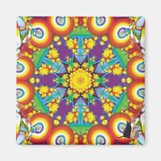 Fyletische Kaleidoscoop Magneet (Voorkant)