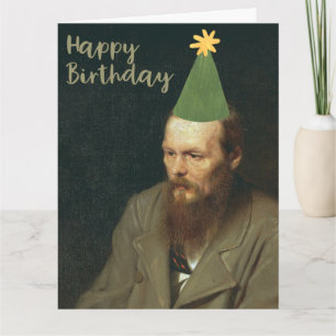 Fyodor Dostoevsky zegt gelukkige verjaardag! Kaart