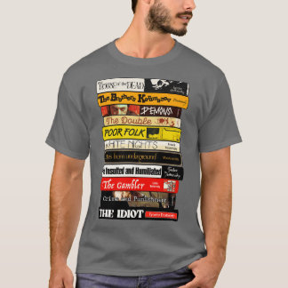 Fyodor Dostojevsky Boeken Stapel T-shirt