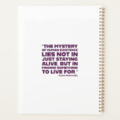 Fyodor Dostoyevsky existential quote Planner (Achterkant)