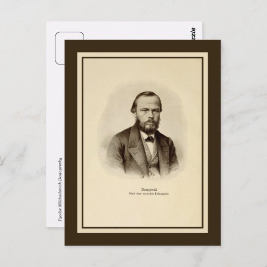 Fyodor Mikhailovich Dostoyevsky Briefkaart (Voorkant / Achterkant)