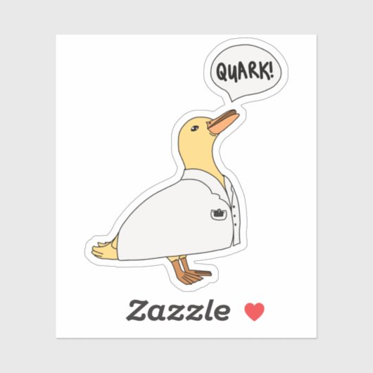 Fysica Eend Sticker (Vel)