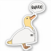 Fysica Eend Sticker (Voorkant)