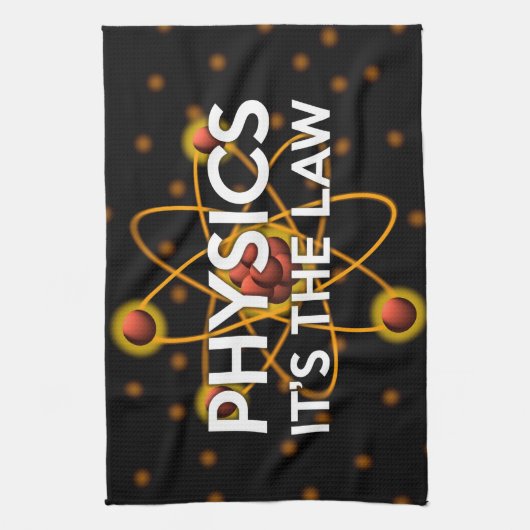 FYSICA. HET IS DE WETTELIJKE wetenschap Theedoek (Verticaal)