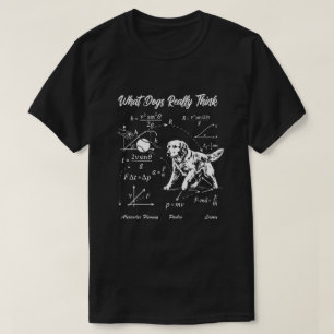 Fysica Hond Goud Retriever Wetenschap Nerd T-shirt