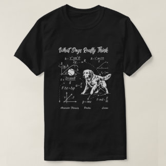 Fysica Hond Goud Retriever Wetenschap Nerd T-shirt