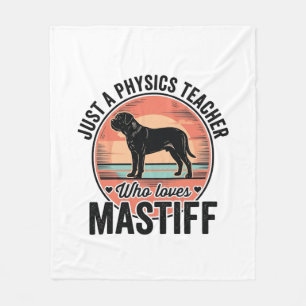 Fysica Leraar Liefde Mastiff Vintage Hond Shirt_1 Fleece Deken