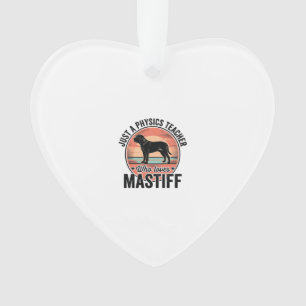 Fysica Leraar Liefde Mastiff Vintage Hond Shirt_1 Ornament