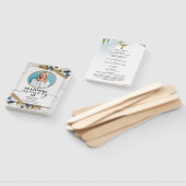 Fysieke begrafenisviering van de Elegant Navy Gold Handwaaier (Niet-gemonteerd)