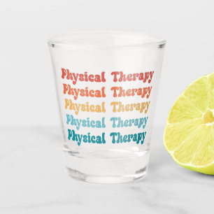 Fysieke behandeling PT Retro PT Afstudeerder Gifte Shot Glas