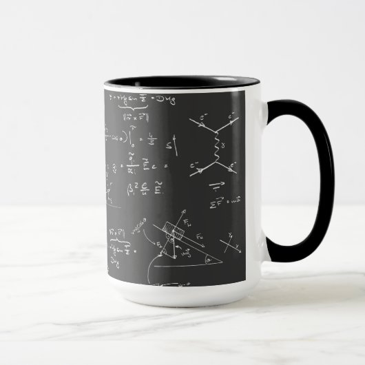 Fysieke diagrammen en formules mok (Rechts)