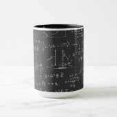Fysieke diagrammen en formules mok (Midden)
