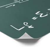 Fysieke diagrammen en formules poster (Hoek)