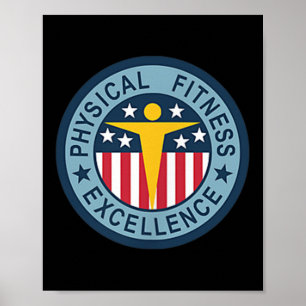 Fysieke Fitness Badge - US Army Poster