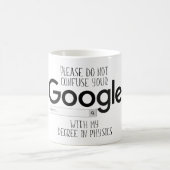 Fysieke graad beter dan Google Search Mok (Center)