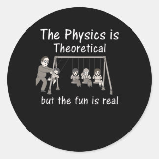Fysieke grappige lesgeven voor artsen ronde sticker