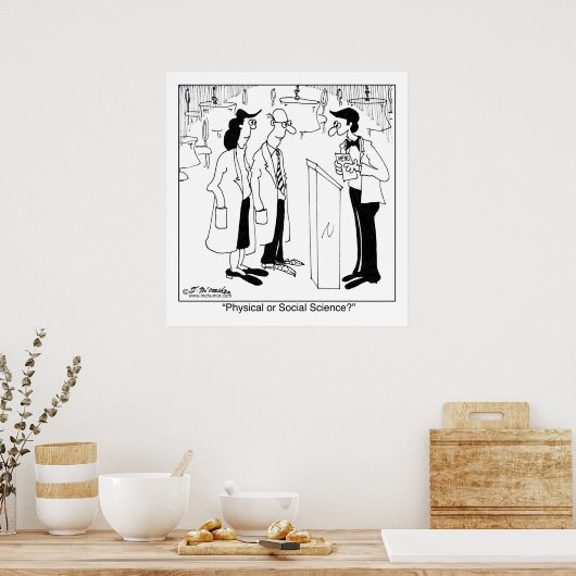 Fysieke of sociale wetenschap? poster (Keuken)