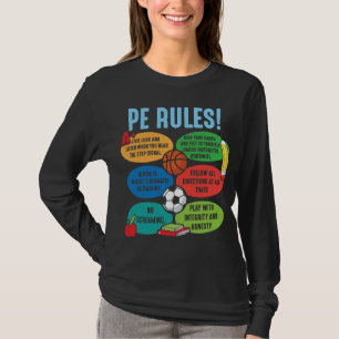 Fysieke opleiding leraar PE sport Onderwijs T-shirt