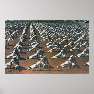 Fysieke Opleiding Programma voor Recruits - Amerik Poster