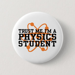 Fysieke student ronde button 5,7 cm