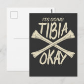 Fysieke therapie beterschap cadeau gebroken bot briefkaart (Voorkant / Achterkant)