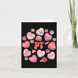 Fysieke therapie Groovy Valentijnsdag Hart Snoep Kaart