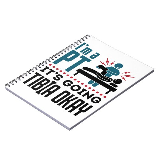 Fysieke therapie Ik ben een PT Het gaat naar Tibia Notitieboek (Linkerzijde)