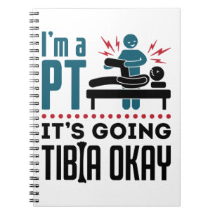 Fysieke therapie Ik ben een PT Het gaat naar Tibia Notitieboek