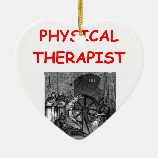 fysieke therapie keramisch ornament (Voorkant)