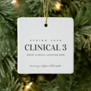 Fysieke Therapie School Clinical DPT Keramisch Ornament