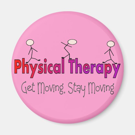 Fysieke therapie Stick People Design Magneet (Voorkant)