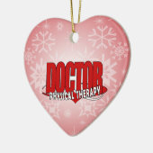 FYSIEKE THERAPIE VAN DE ARTS GROOT ROOD KERAMISCH ORNAMENT (Links)