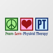 Fysieke therapie Vredesliefde PT Raamsticker (Vel)