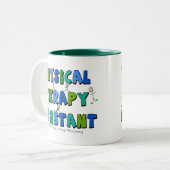 Fysieke therapieassistent-cadeaus tweekleurige koffiemok (Voorkant links)