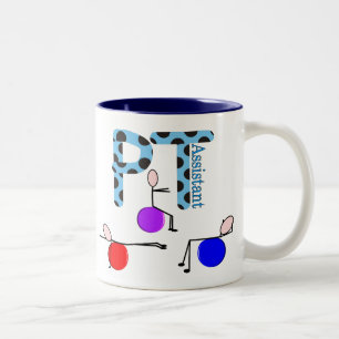 Fysieke therapieassistent-cadeaus tweekleurige koffiemok