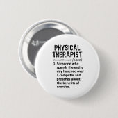 Fysieke Therapietdefinitie Ronde Button 5,7 Cm (Voorkant /achterkant)